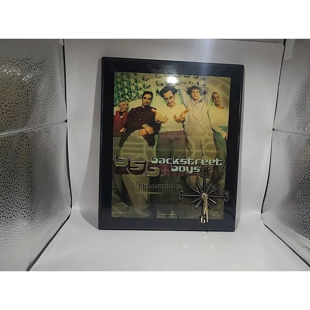 Rare 1999 Backstreet Boys Millennium Clock Plaque Winterland Funky 10